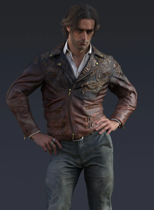Resident Evil 4 Dr. Luis Serra Navarro Brown Leather Jacket